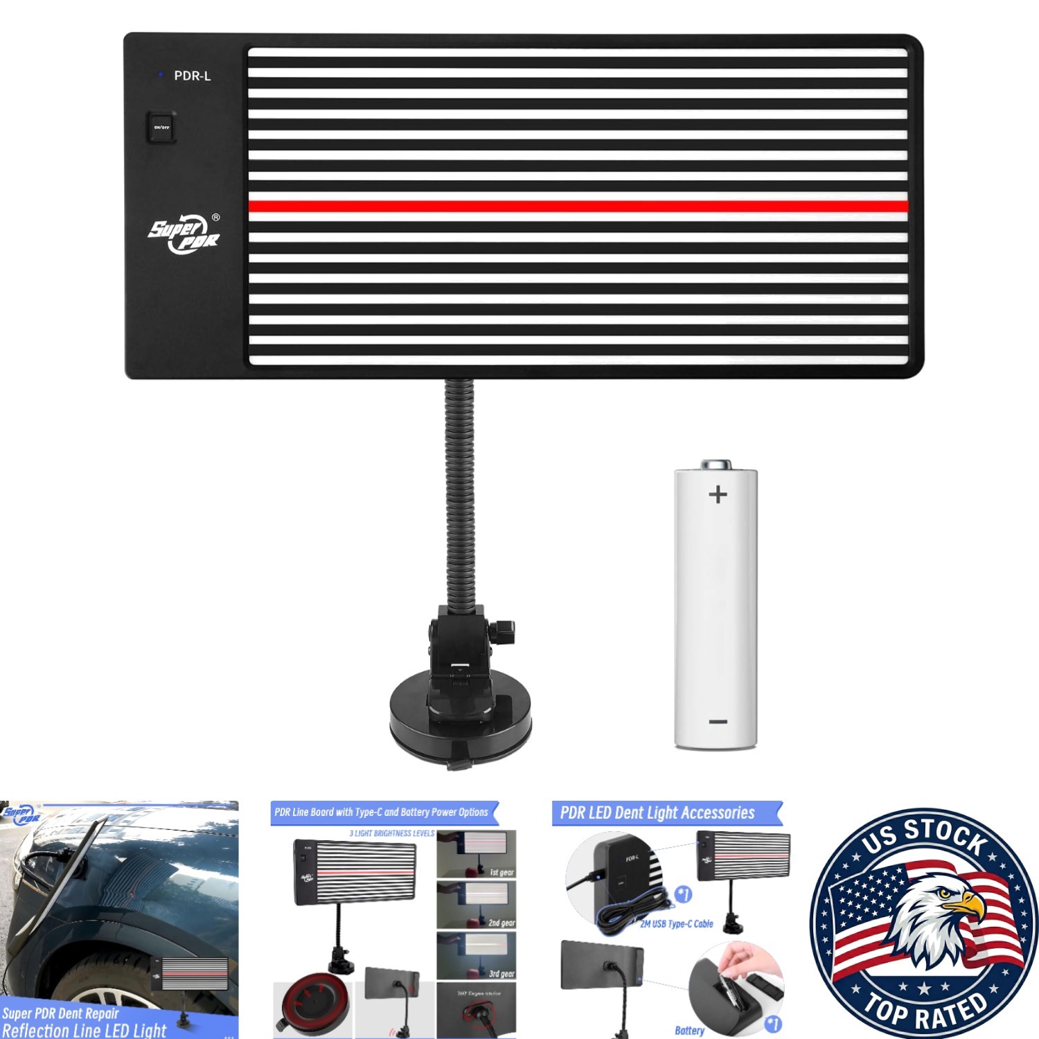 Professional PDR Light Board - USB & Battery Powered for Ultimate Dent Repair