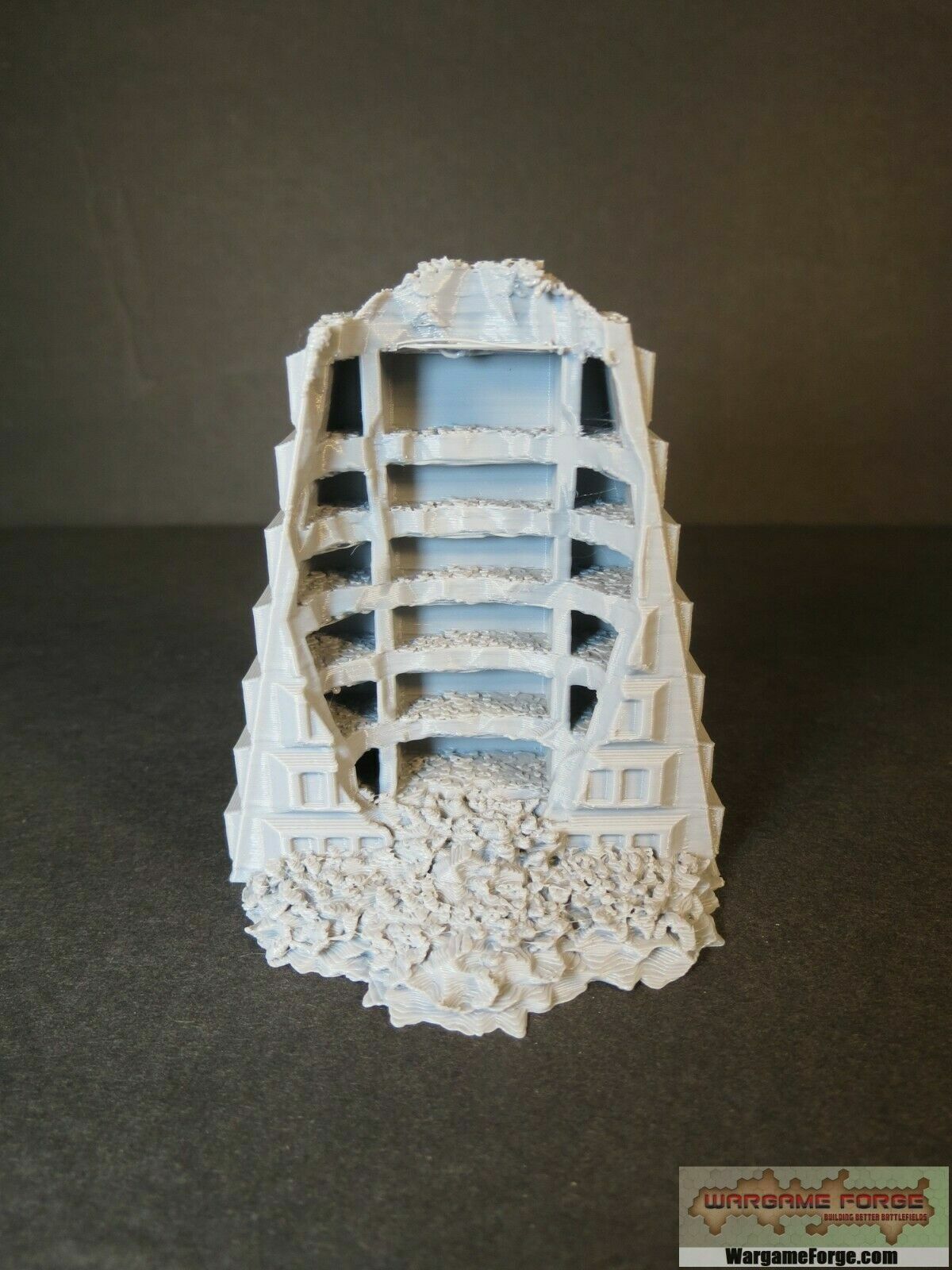 Ruined Sci-Fi Building 7 SFR007 - Tabletop Wargame Terrain Battletech Warhammer