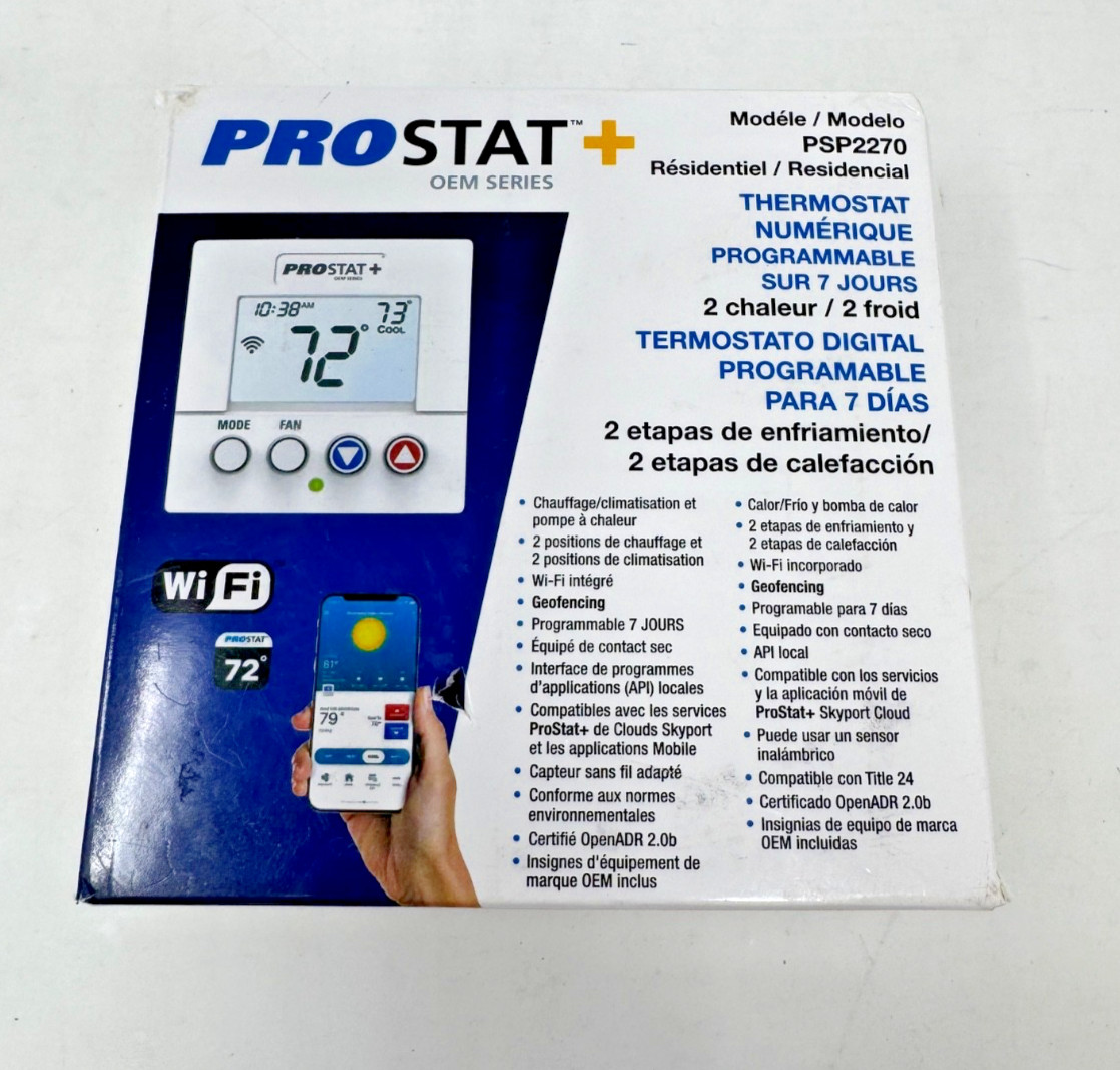 PROSTAT+ 7-Day Programmable Digital Thermostat PSP2270