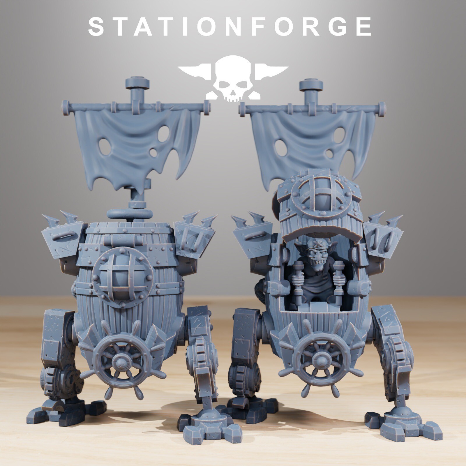 Orc Gob Pirate Bots, Gobboz, Killer Division, Stationforge (without Crew) x4