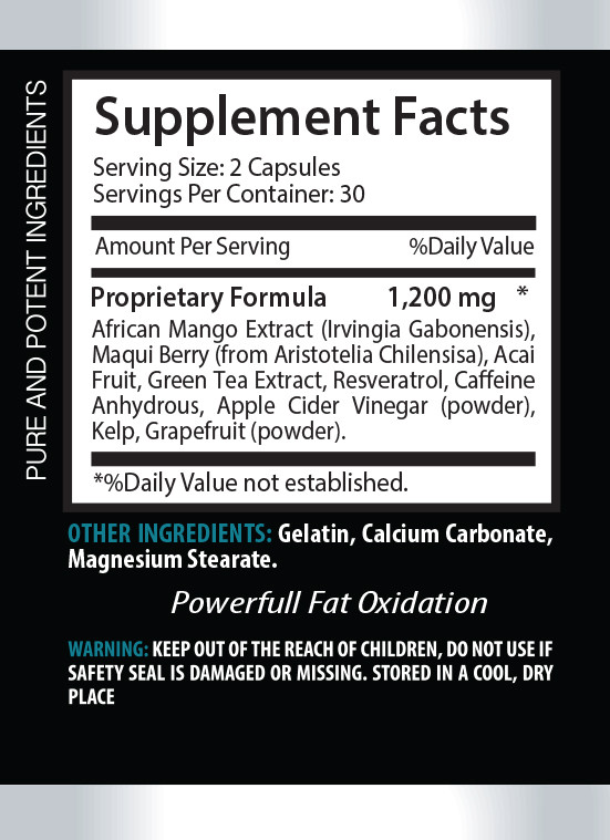 Fat reduction - AFRICAN MANGO COMPLEX - African mango weight loss 1B