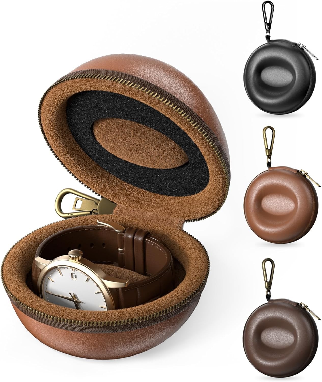 Single Watch Travel Case EVA Hard Shell Organizer Fathers Day Gift