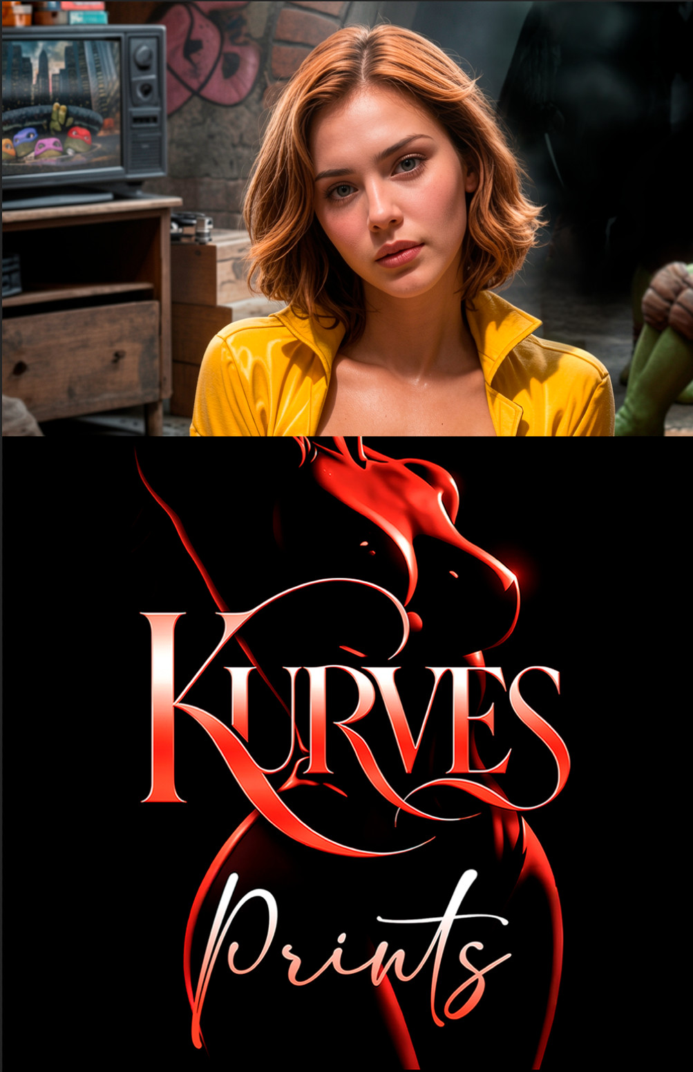 APRIL O'NEIL TMNT V2 | VIRGIN NT | SINGLE COVER EDITION | KURVES COMICS