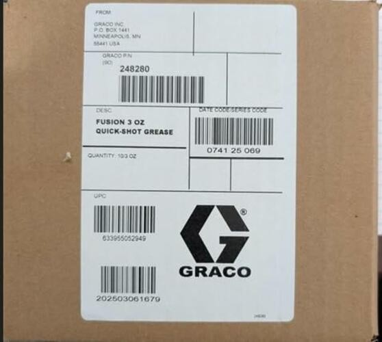 Graco 248280 Fusion 3 oz Quick-Shot Grease, Gun Lubricant, 10 Pack