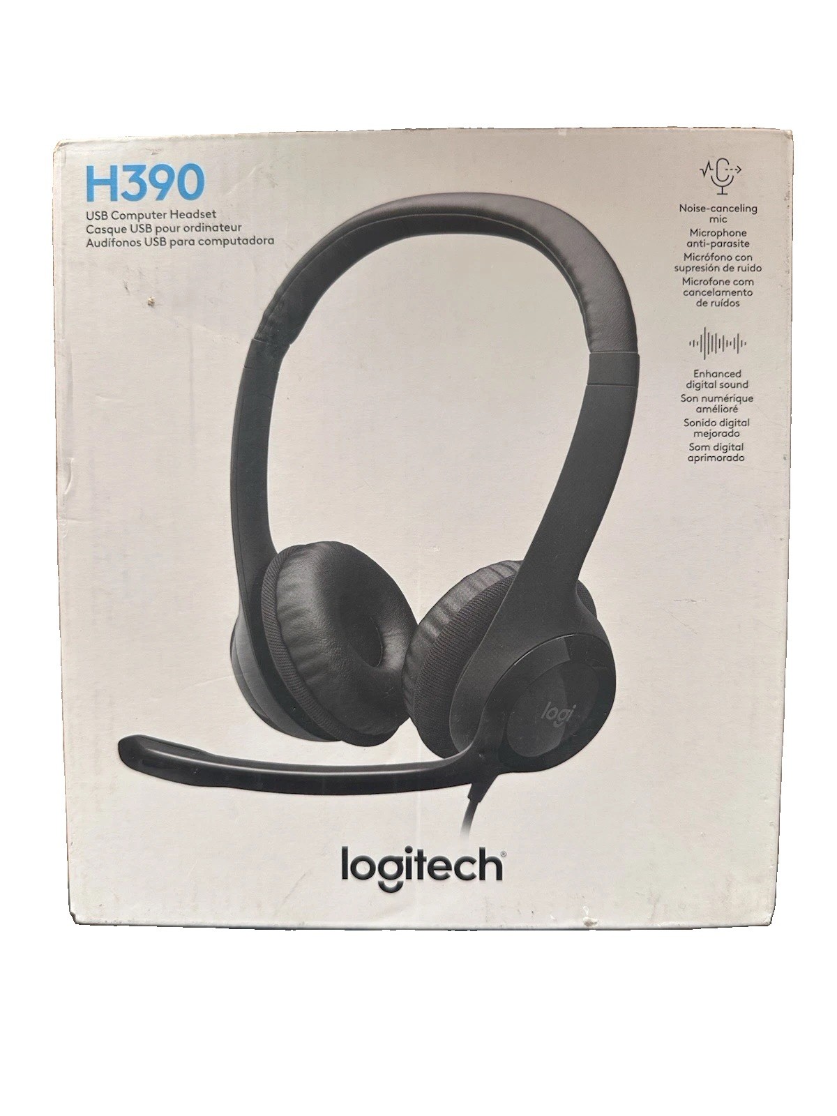 Logitech H390 Black Over the Ear Headset