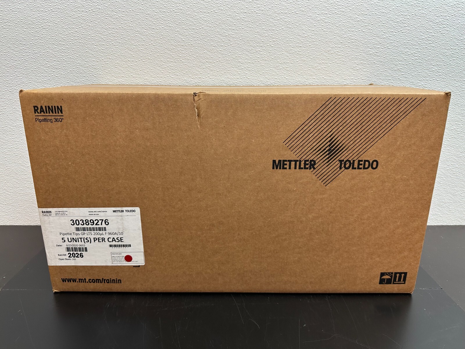 Mettler Toledo Rainin REF 30389276 Pipette Tips GP LTS 200µL F 960A/10 Case