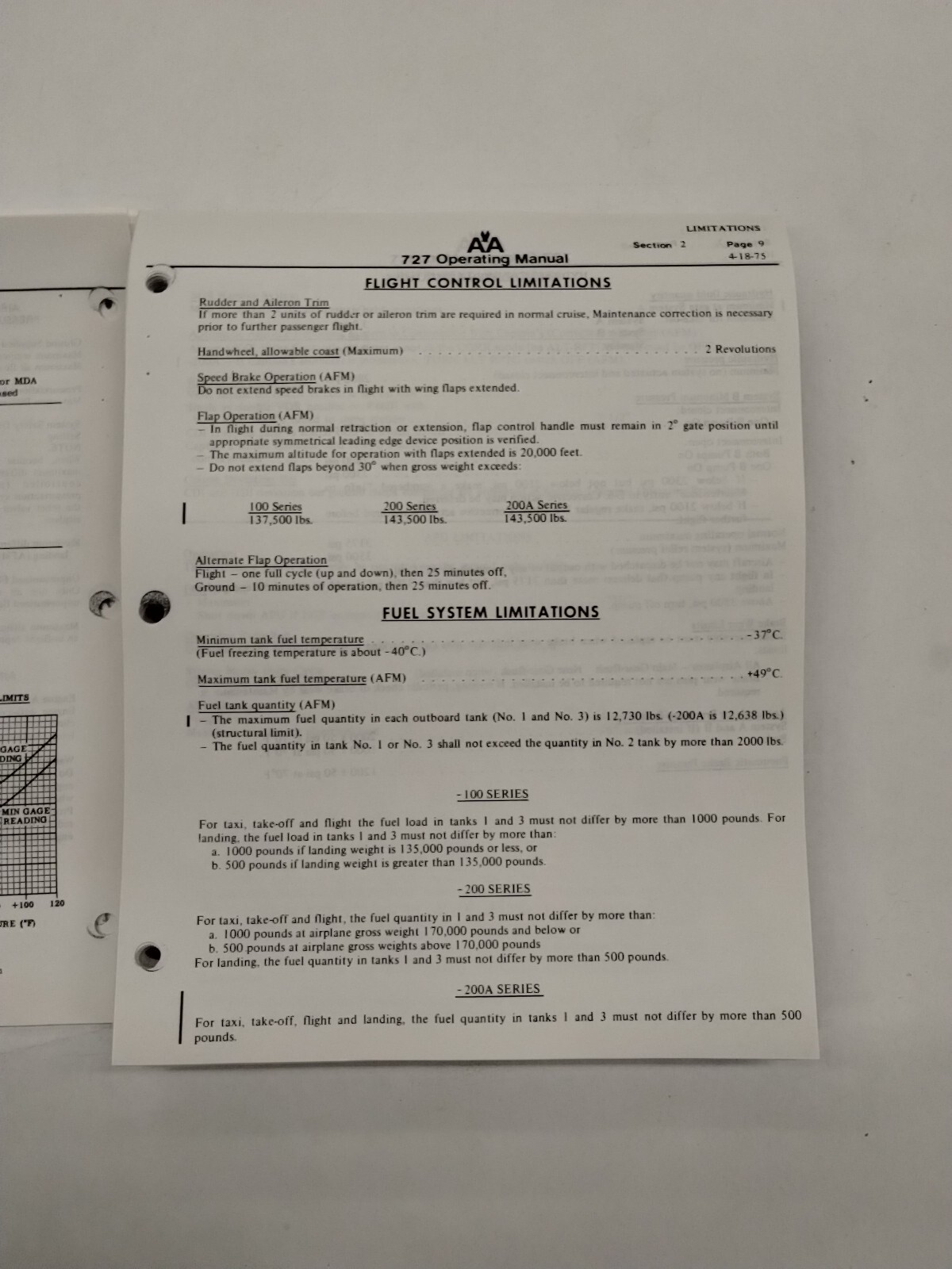 American Airlines 727 Operating Manual 1977-Copy