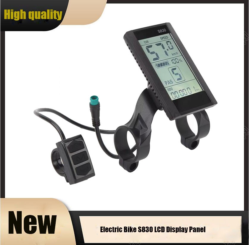 Ebike 36V/48V S830 LCD Display Waterproof Meter Electric Bike Bicycle SUK