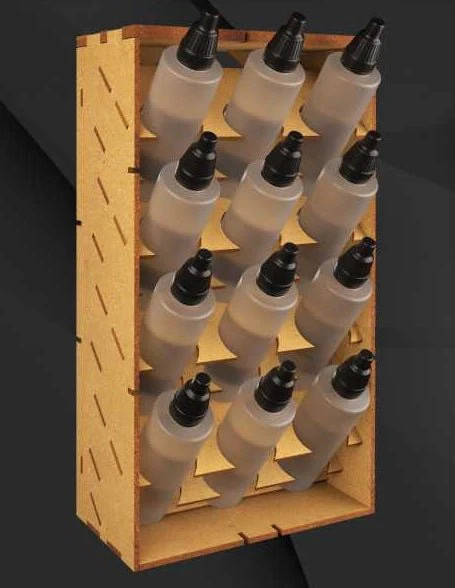 Green Stuff World for Models and Miniatures Vertical Paint Rack for 60ml Bottles