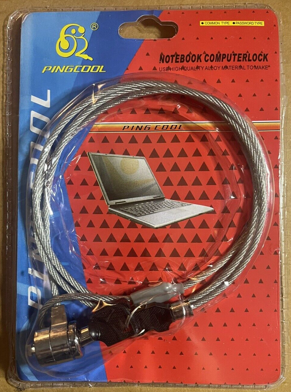 NOTEBOOK LAPTOP COMPUTER LOCK WITH KEY