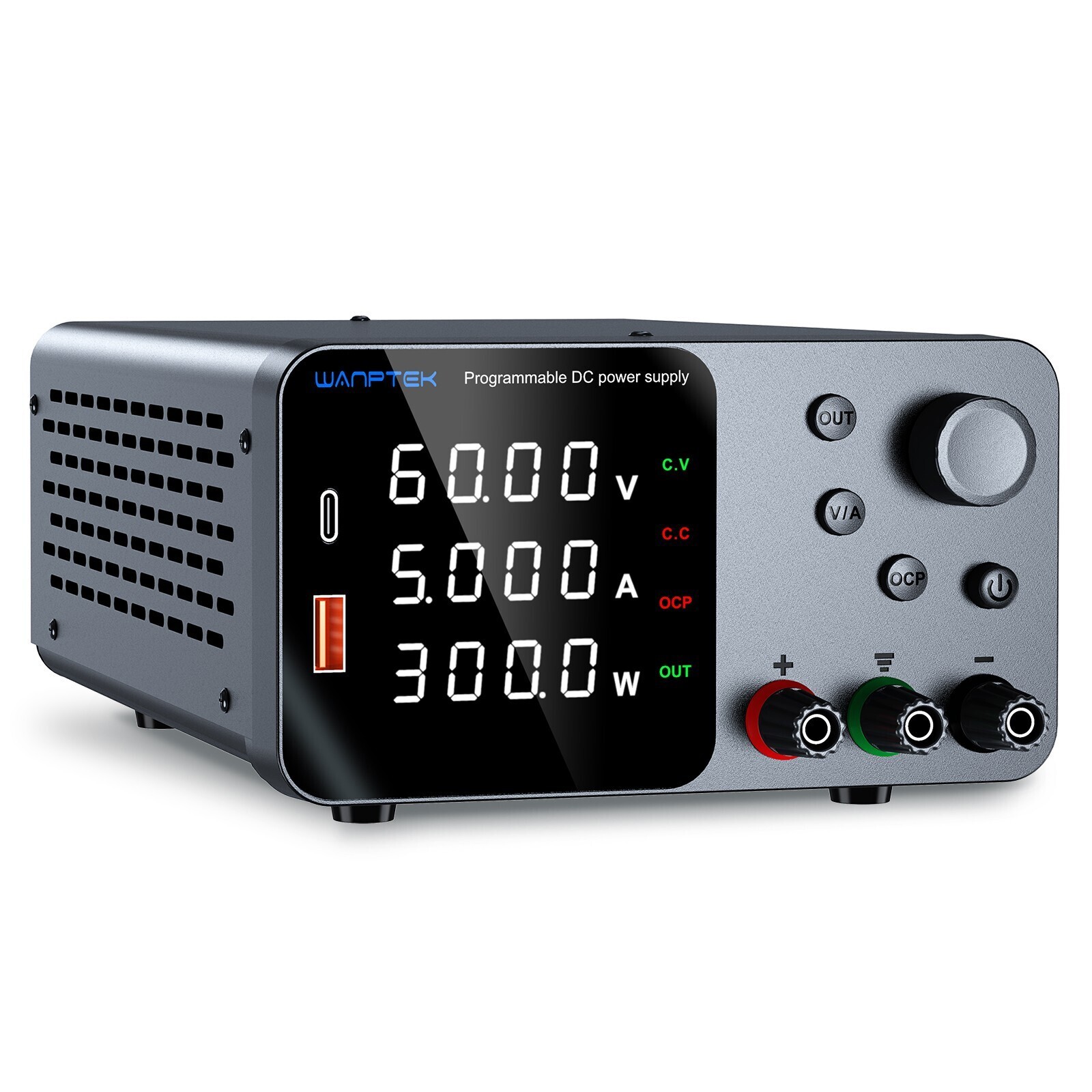 DC Adjustable 0-30V 0-10A Lab Power Supply Precision Variable Bench Switching