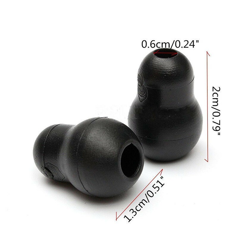 10Pcs Silicone Black Soft Eartips Earplug Earpieces For Littmann Stethoscope ii