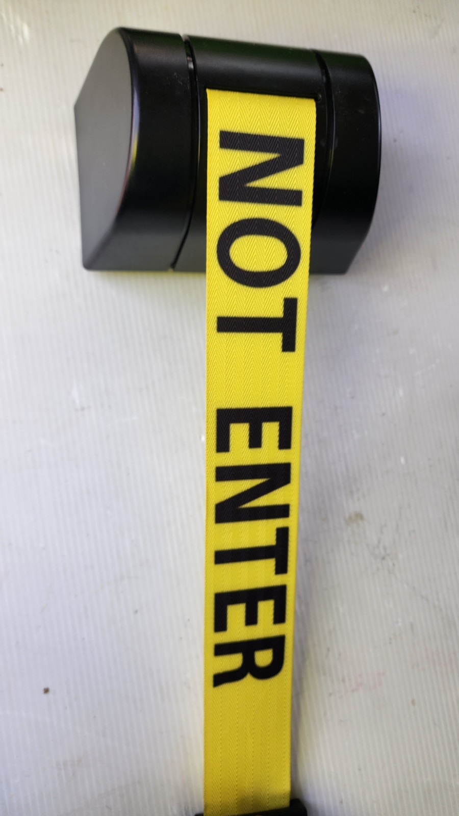 CCW Series WMB-220 Magnetic Wall Mount Retractable Belt Barrier - 15 Foot U