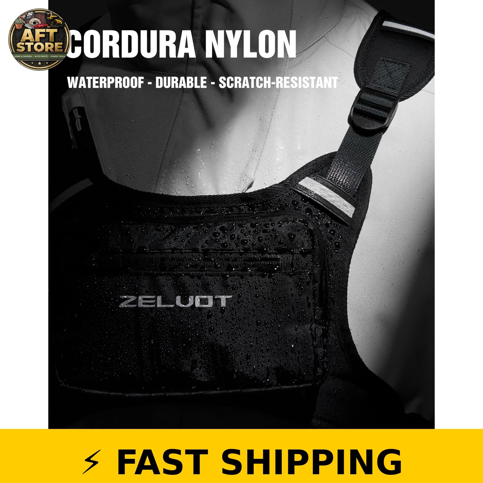 Zelvot Running Vest with 1L Water Bladder - Adjustable Reflective