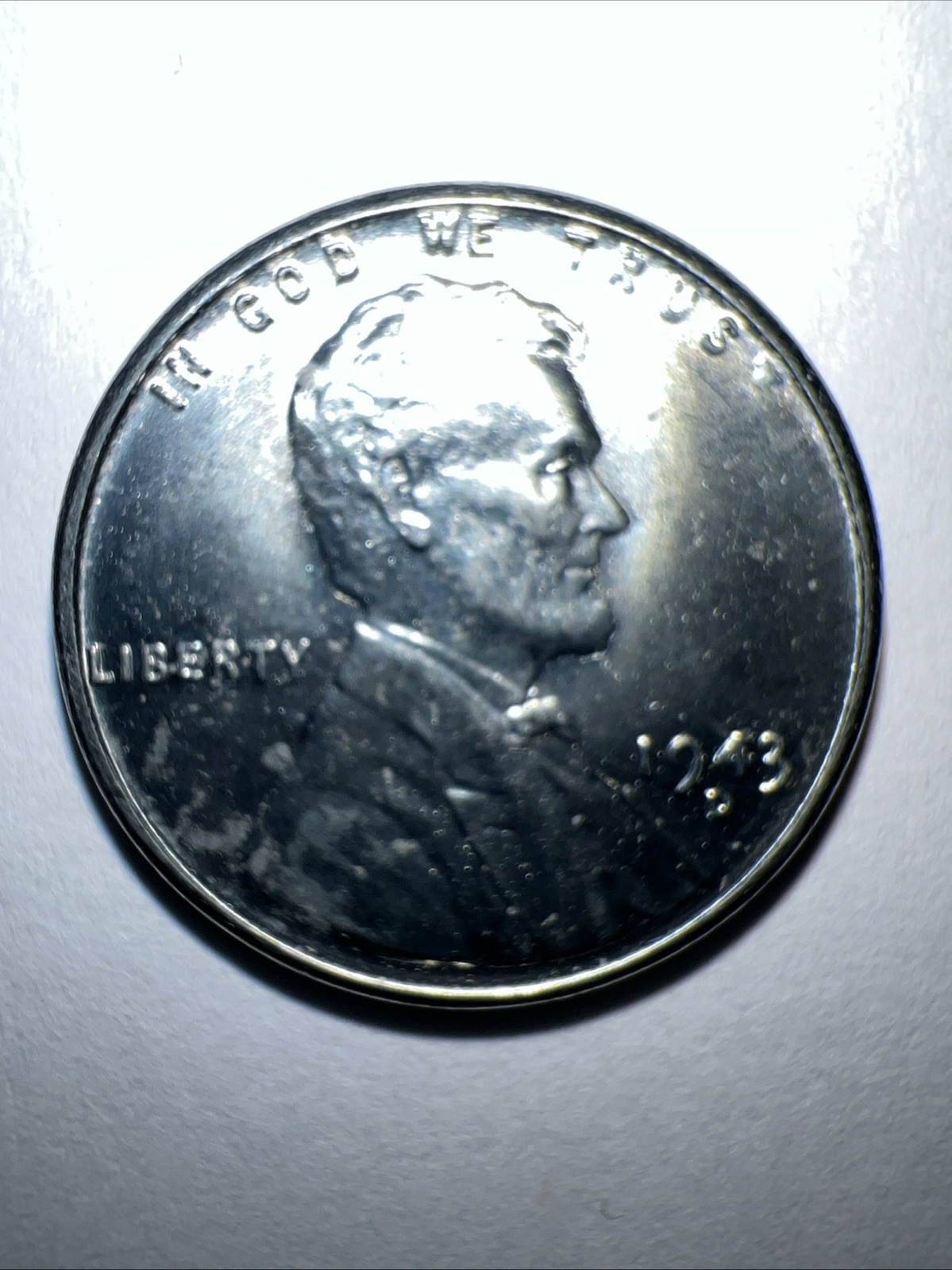 1943 D Steel Wheat Cent Very Fine