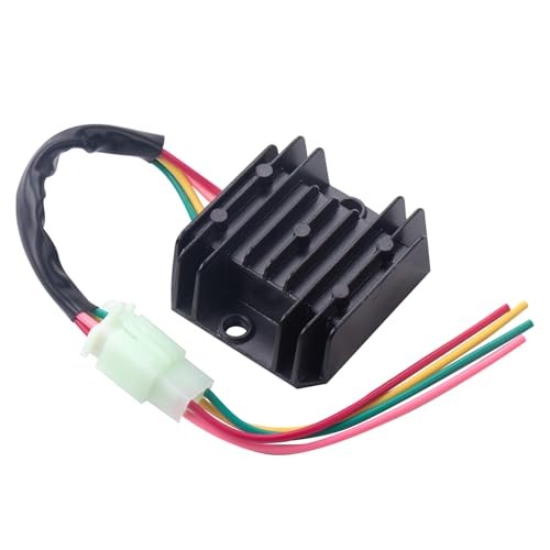 Rectifier 4 Wires Voltage Regulator Compatible with Motorcycle Boat Motor Pump