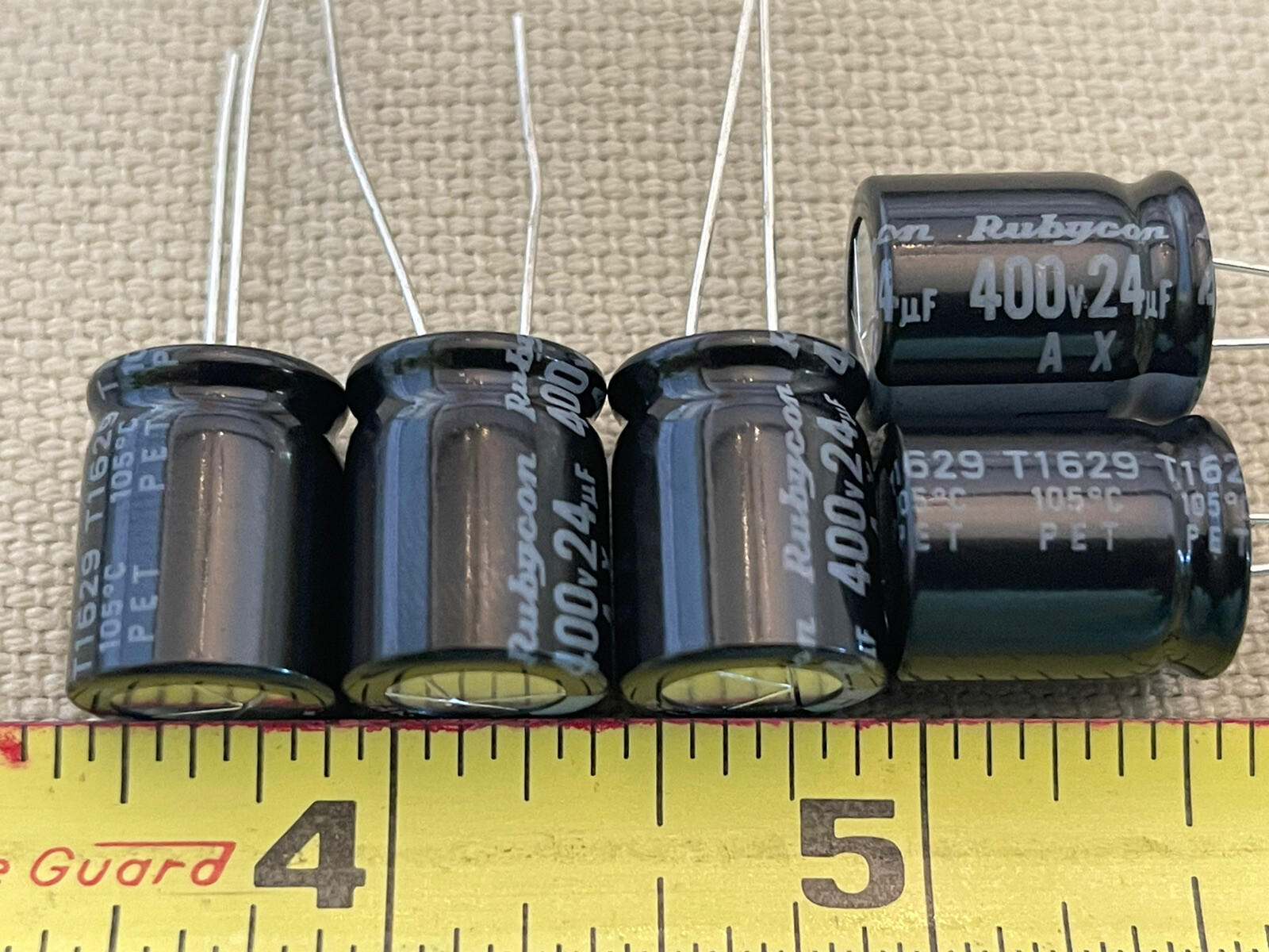 capacitor electrolytic 24 uf 400 v (5 pcs)Rubycon