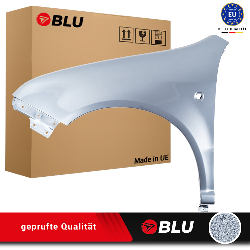 Fender For Skoda Fabia I 1 6Y 9151 Left Silver 97-07 Front Painted Zinc Plated