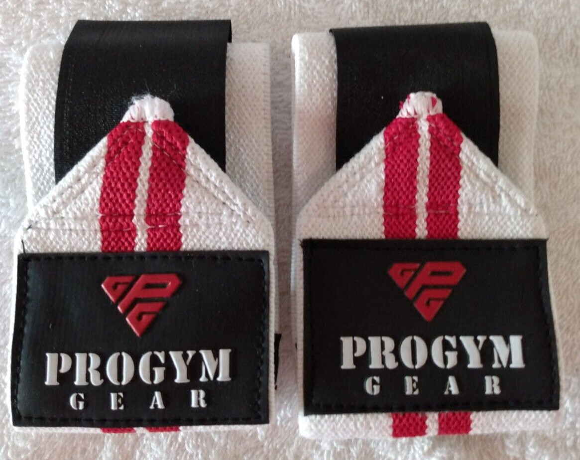 NEW Wrist Support Weight Lifting Straps by PROGYM Gear W/Thumb Loop