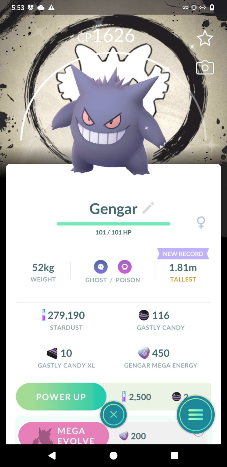 Pokémon Shiny Gengar Special Background Go Fest 2026 - GO Read description
