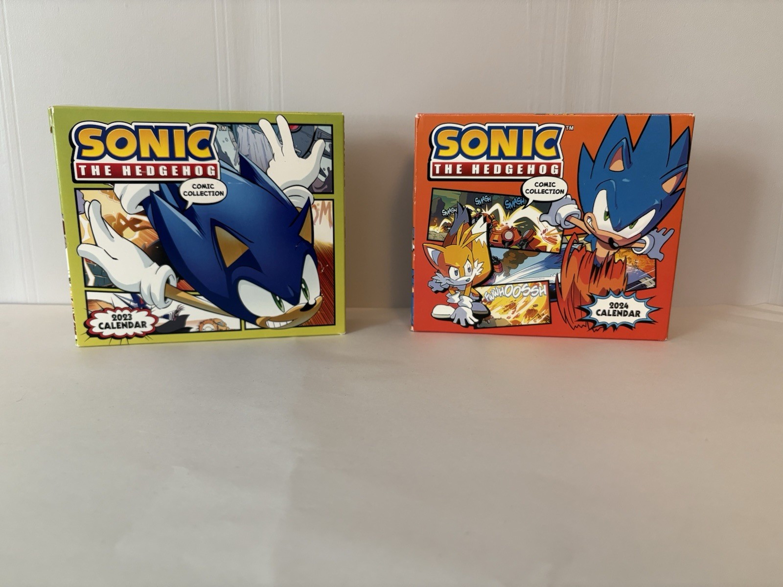 Sonic the Hedgehog Comic Collection 2023 & 2024 Daily Calendar Full Set of Pages
