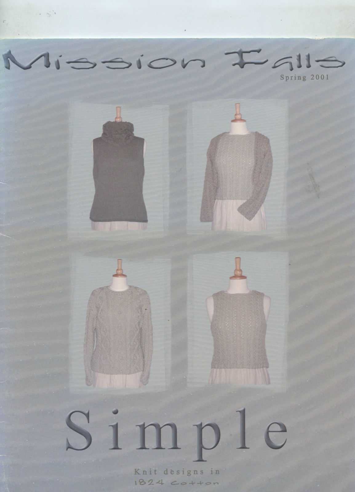 Mission Falls Knitting Pattern Book - Simple - 14 Designs in 1824 Cotton