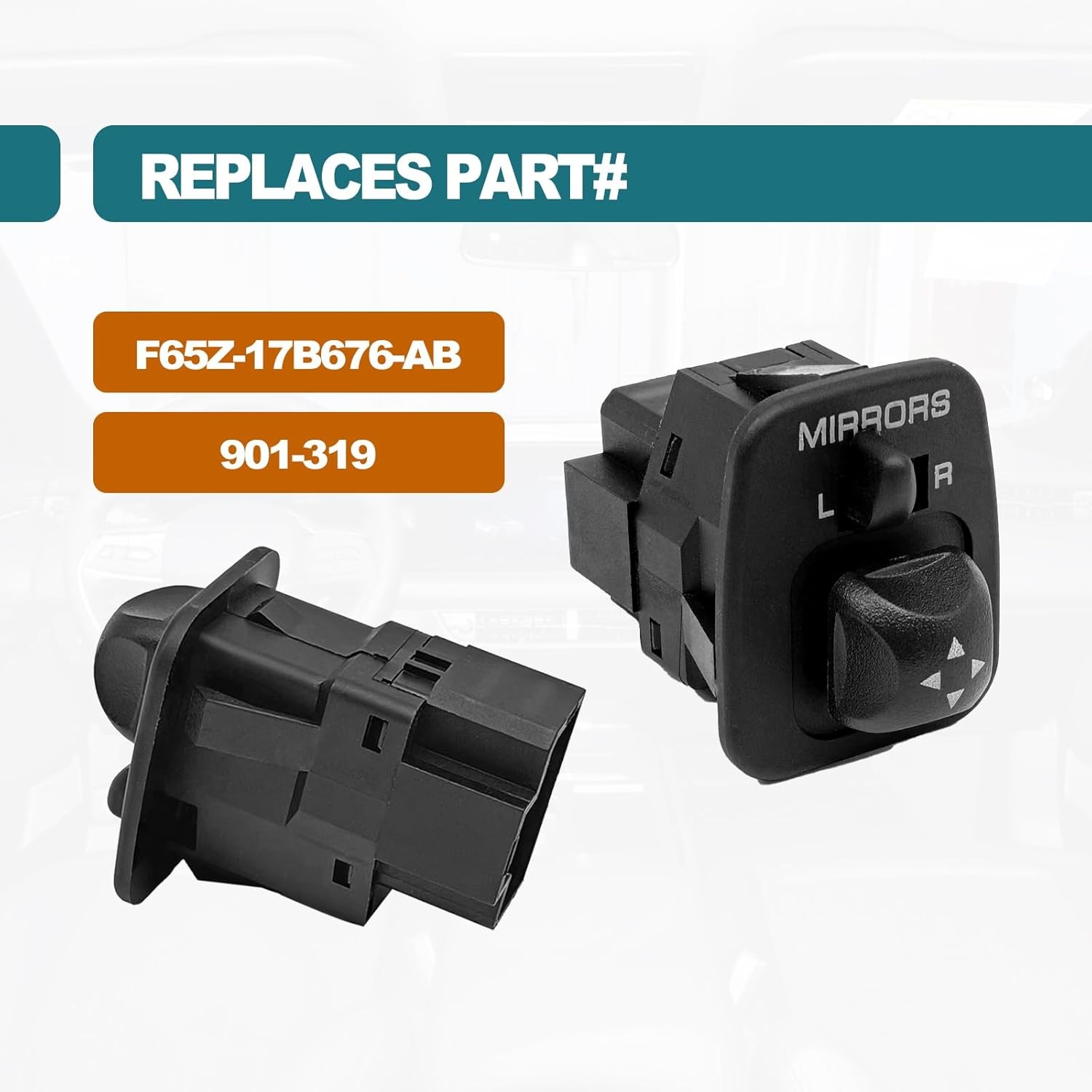 Front Driver Side Door Power Mirror Control Switch Compatible with Ford Excursio
