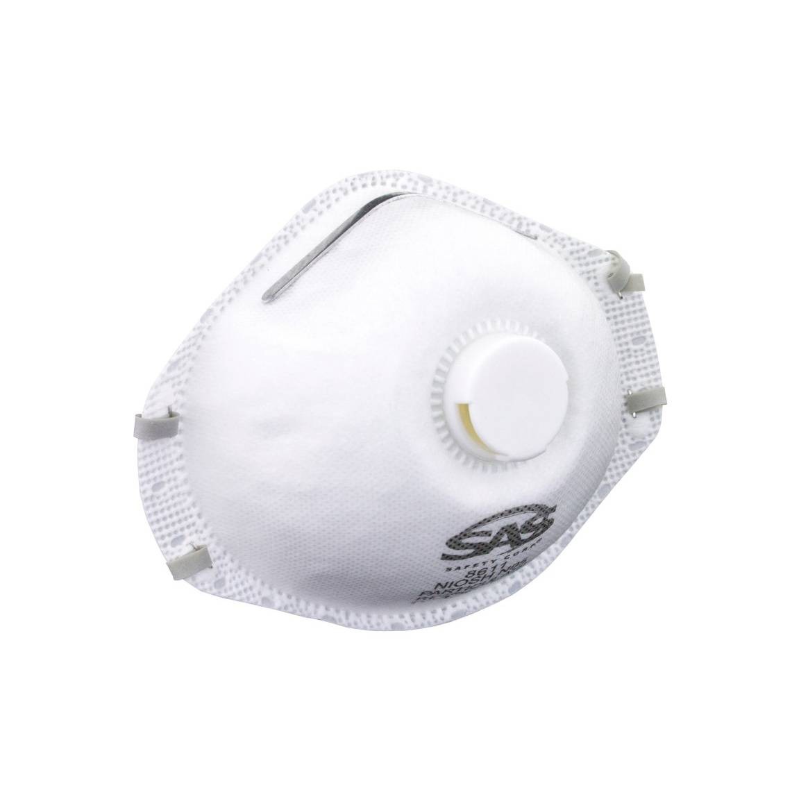 SAS 8611-50 N95 Valved Particulate Respirator Safety Mask