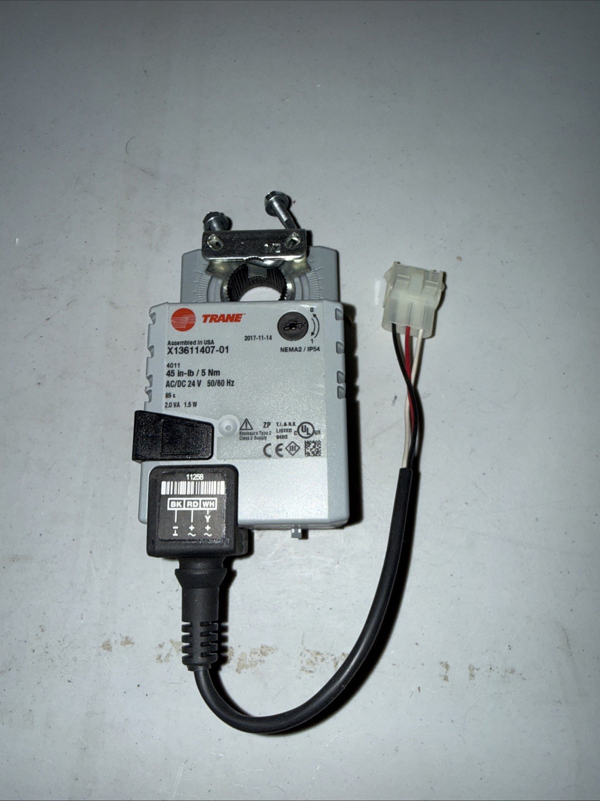 Trane X13611407-01 24V 45 in-lbs Damper Actuator