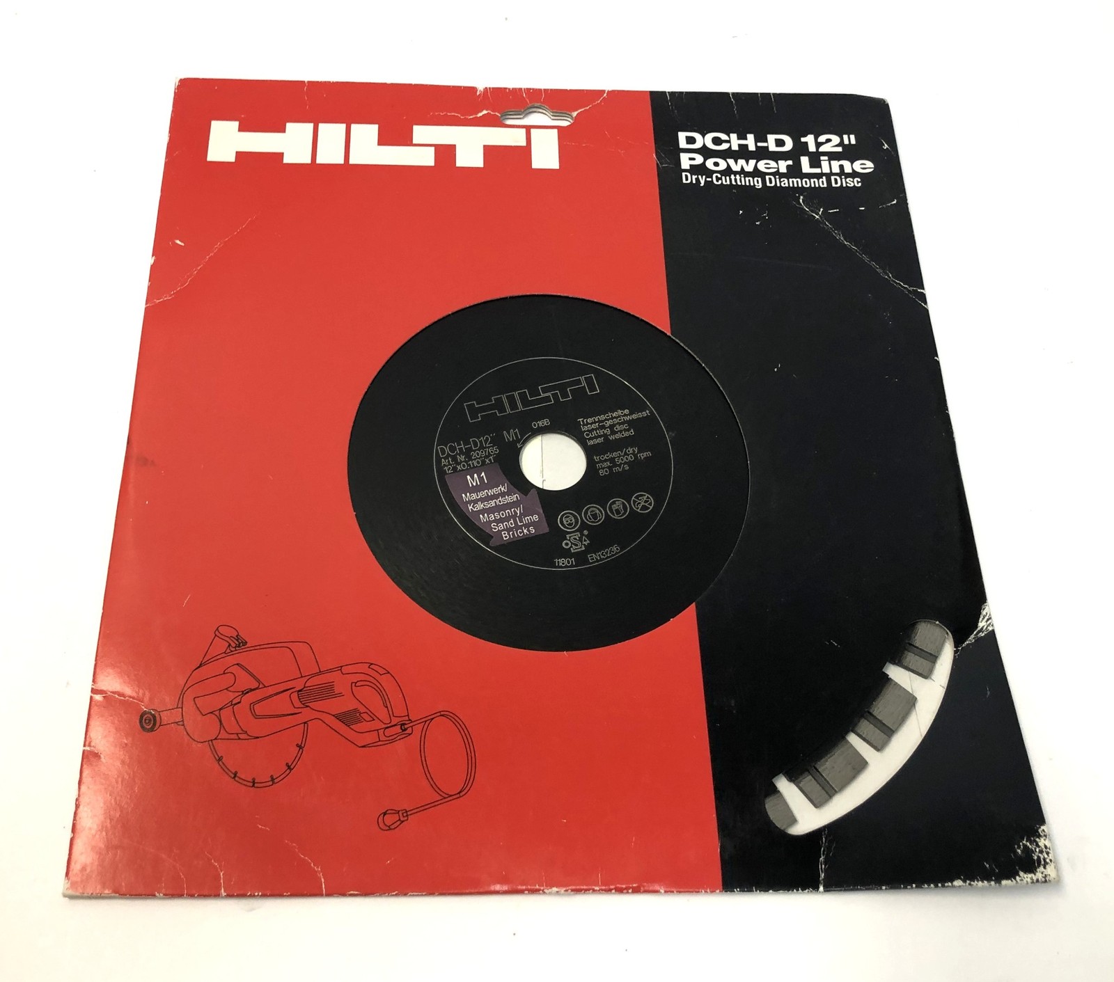 🔥 NEW Hilti DCH-D 12" Dry-Cutting Diamond Disc  Power Line Series  Model 209765