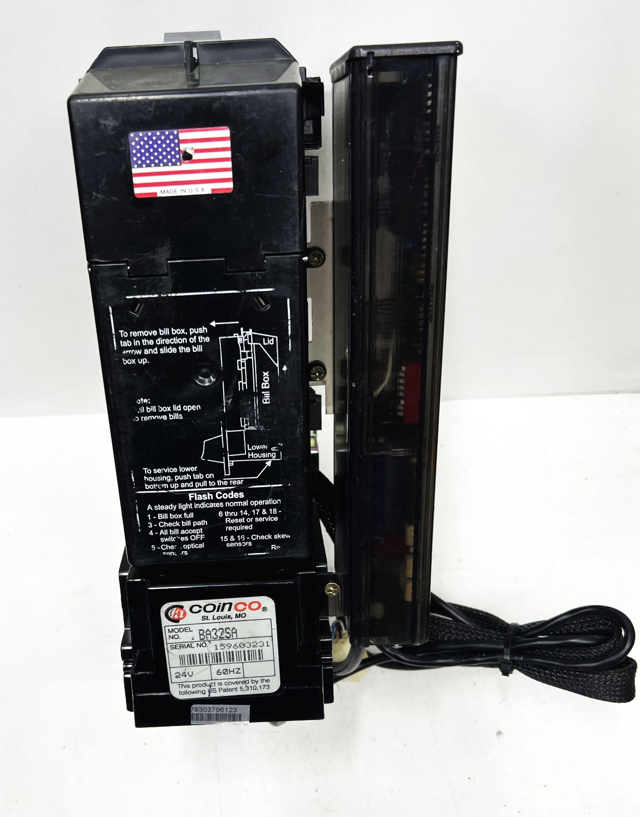 Coinco BA32SA BA52SA Mag52SA bill validator acceptor