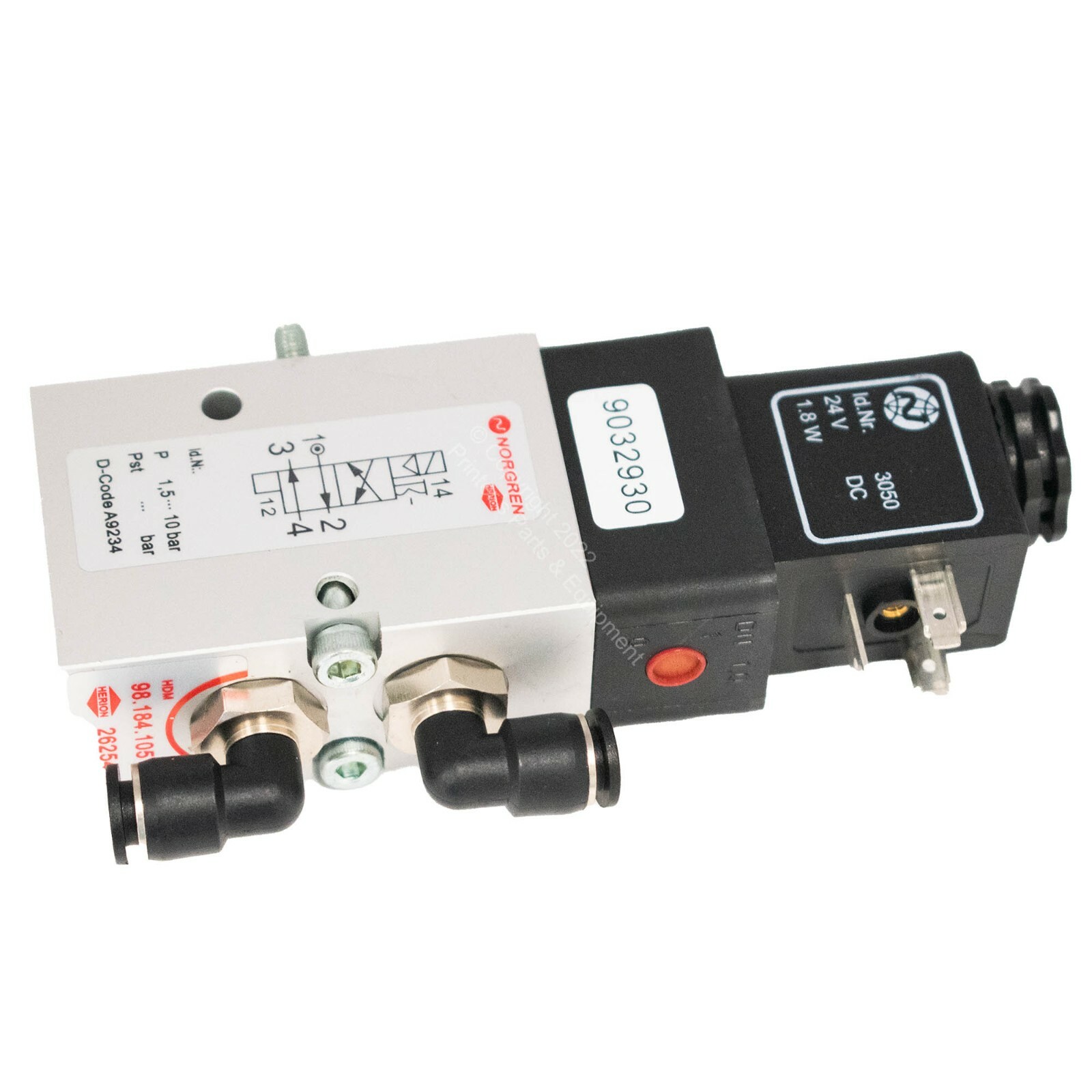 4/2-way Valve for Heidelberg H12204 (HE-98-184-1051) (98.184.1051)