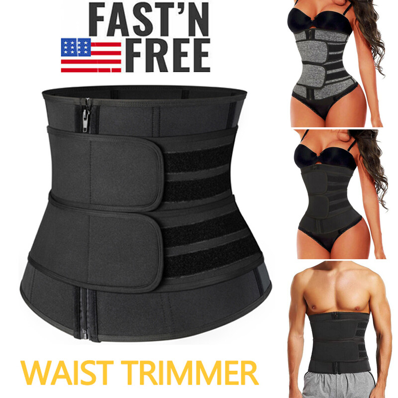 Neoprene Sauna Sweat Belt Women Waist Trainer Tummy Control Slimming Body Shaper