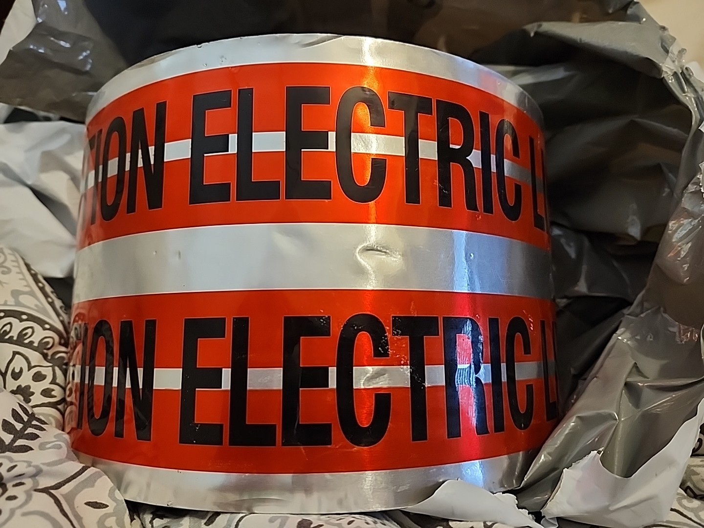 Empire 31-109 Detectable 6"x1000' "CAUTION ELECTRIC LINE BELOW" Warning Tape ⚡️⚡