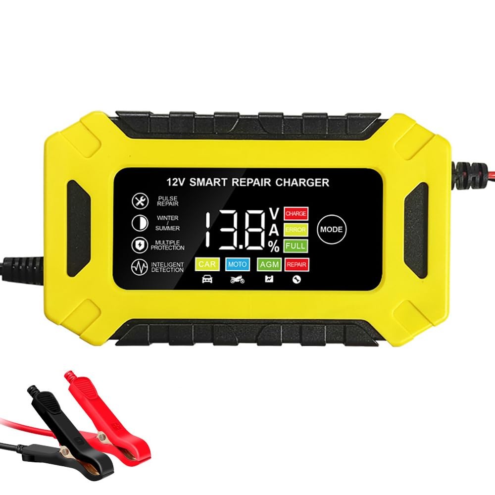 Car Battery Charger,6 AMP,12V Smart Trickle Charger Automotive 12V...