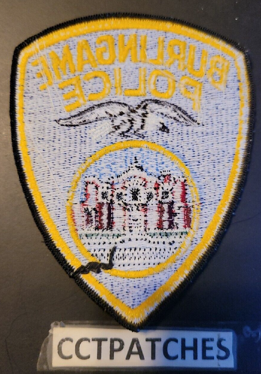 BURLINGAME, CALIFORNIA POLICE SHOULDER PATCH CA