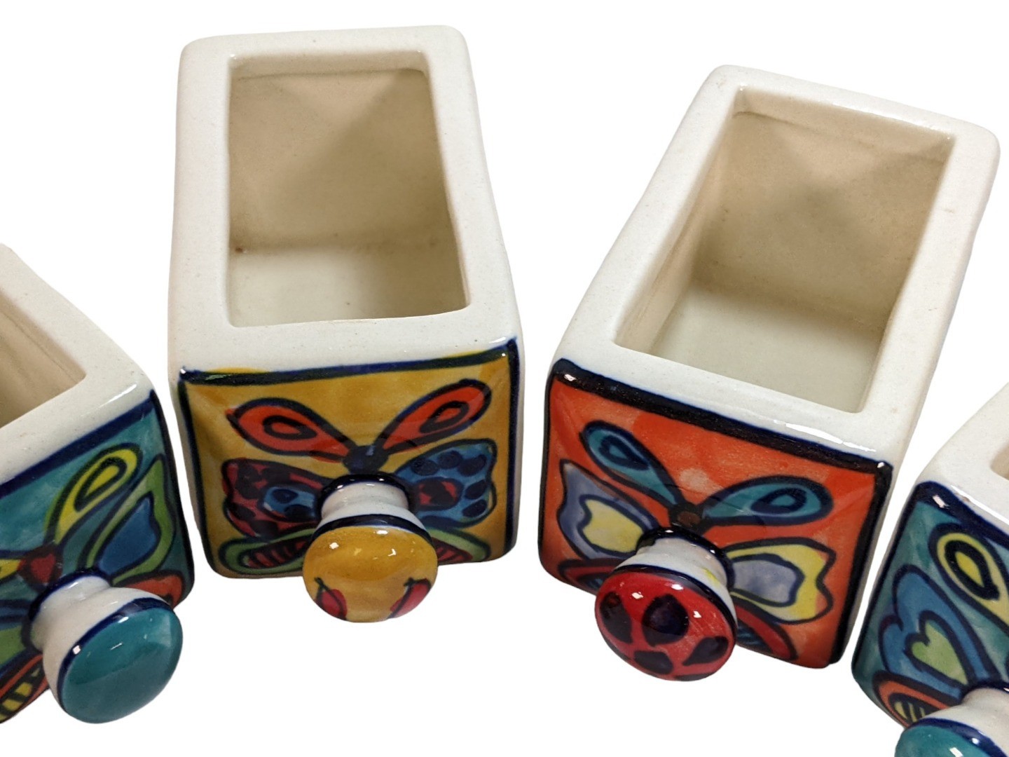 Replacement Hand Painted Ceramic Drawer Od - 95mmx55mm Fair Trade