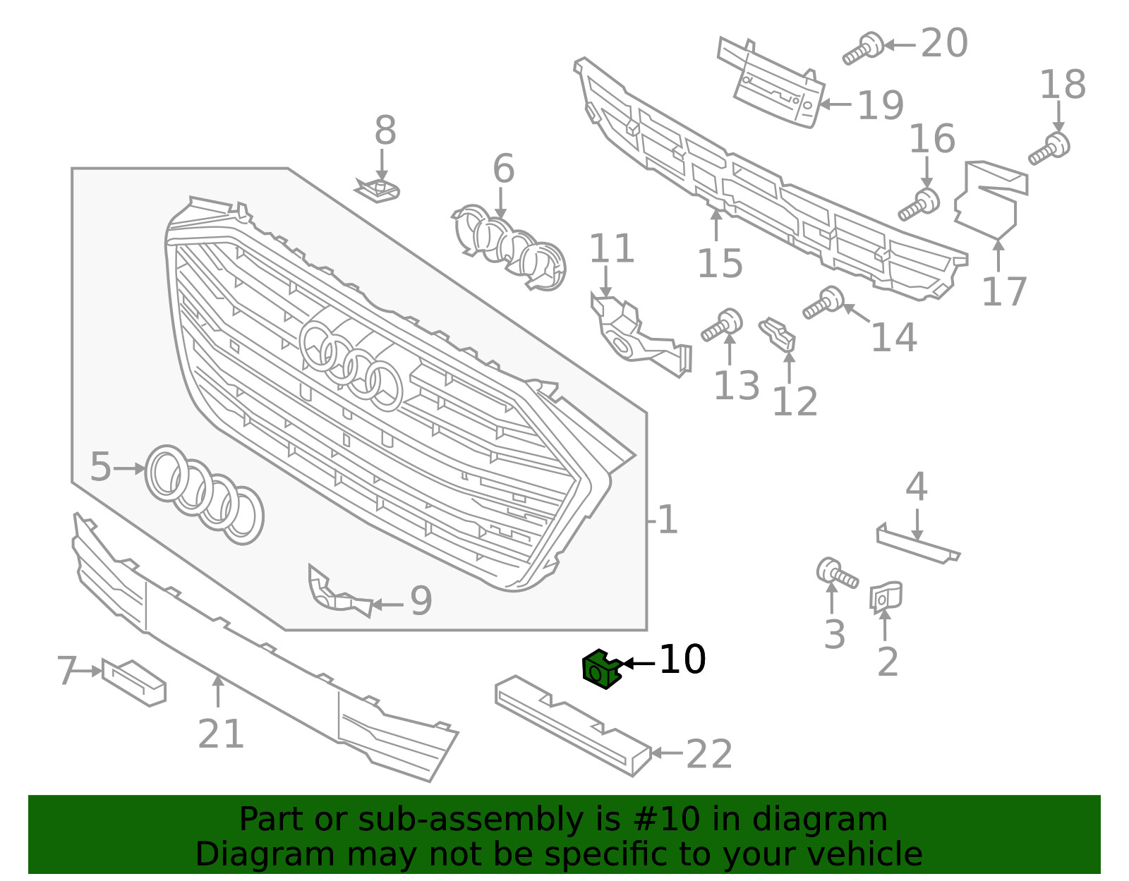 Genuine Audi Bracket 4N0-919-289-T94