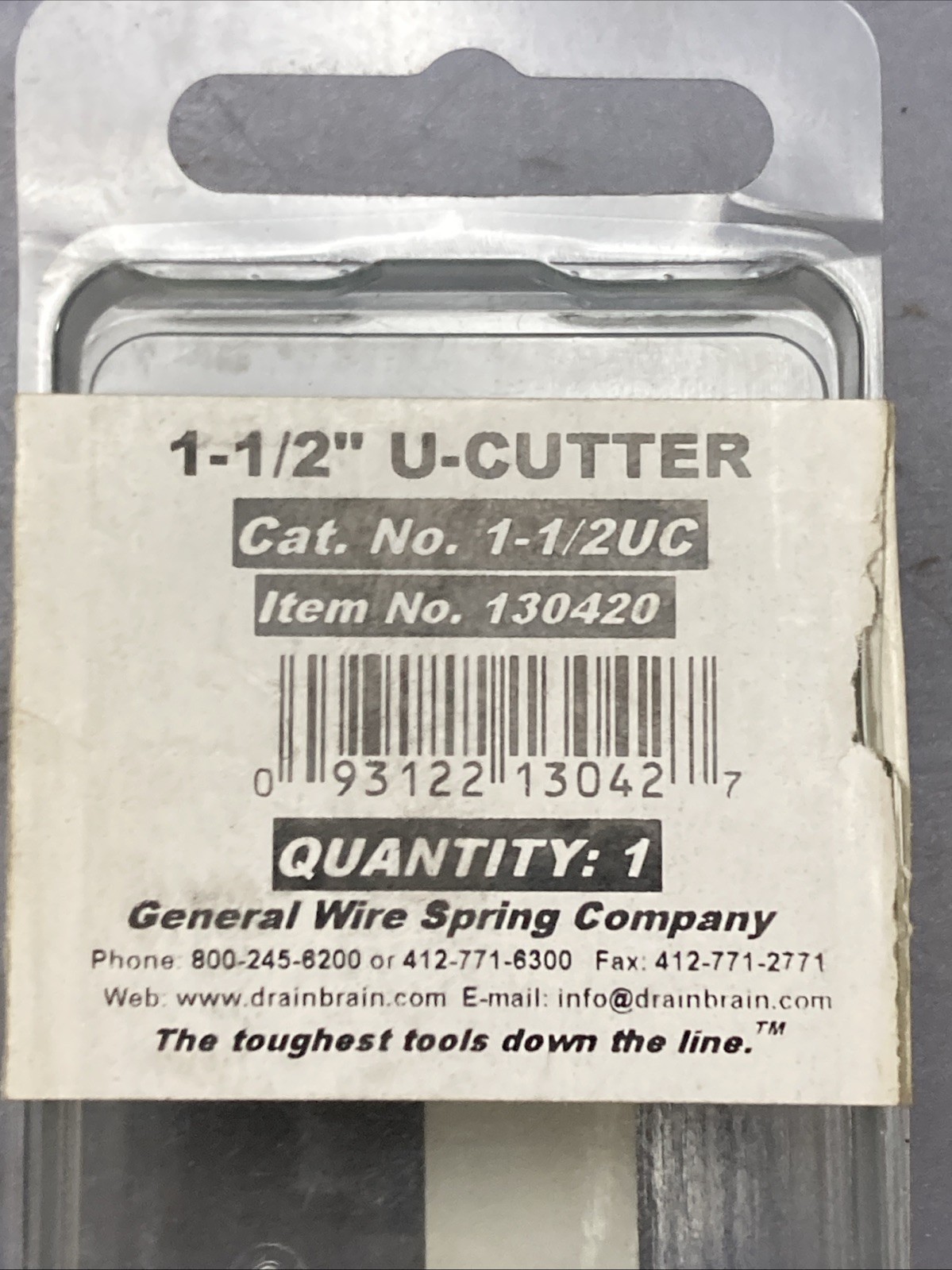 NEW GENUINE GENERAL WIRE SPRING 1-1/2UC U-CUTTER