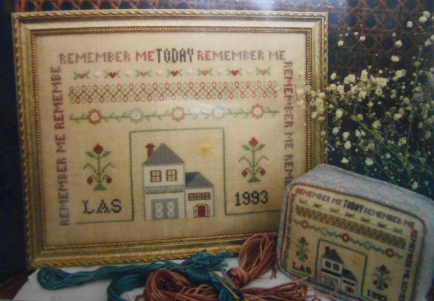TODAY, REMEMBER ME by LILLIAN SHOEMAKER Samplers of Sylke Cross Stitch Pattern