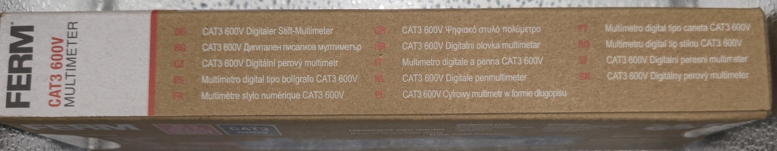 Ferm Cat 3 600v Pen Type Multimeter