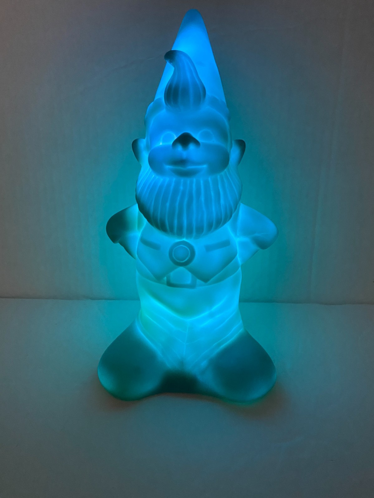Urban Outfitters Retro Blue Gnome Night Light Light-Up 9"