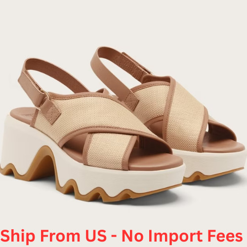 Sorel Kinetic™ Aura Slingback TXT Women's Sandal, Comfort Cushion, Honest Beige