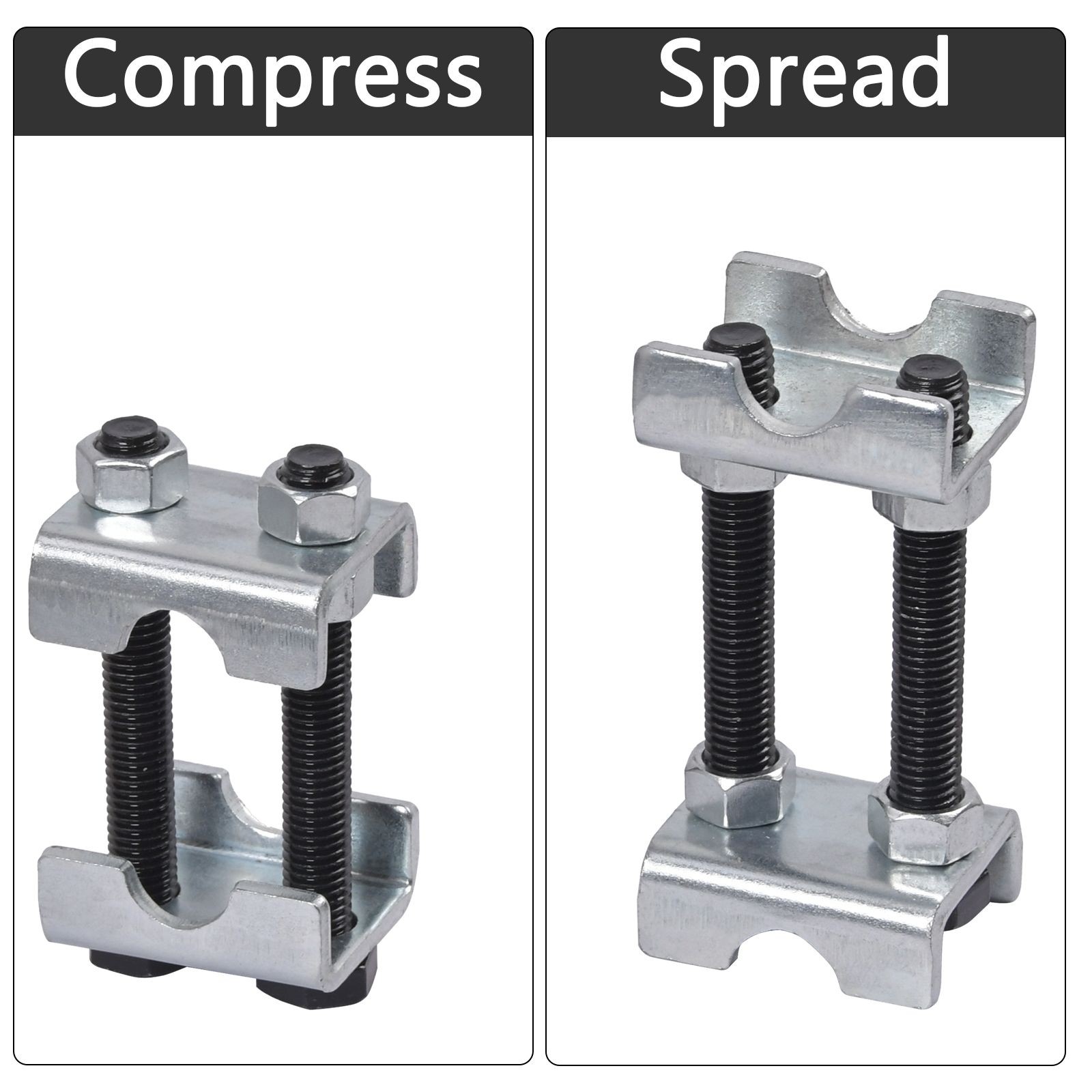 4pcs 2-Way Adjustable Lift Or Lower Spring Spacer Coil Spring Compressor Set NEW