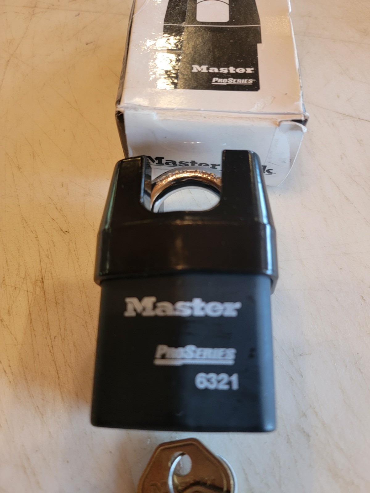 Master Lock ProSeries 6321 Padlock, Keyed Different, Partially Hidden Shackle,
