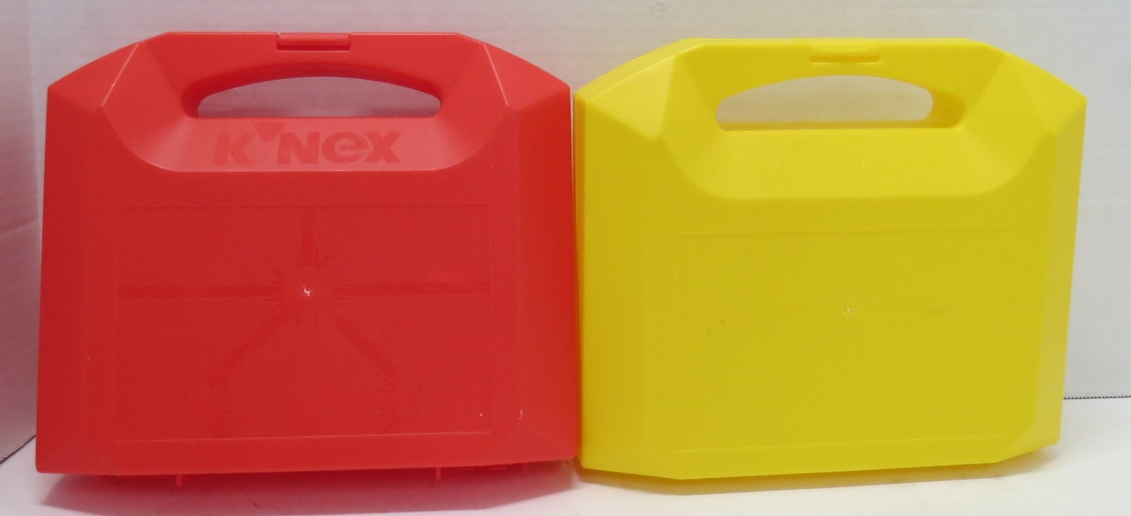 Lot of 2 K’NEX Storage Cases with handles 9” x 7.5” x 3”