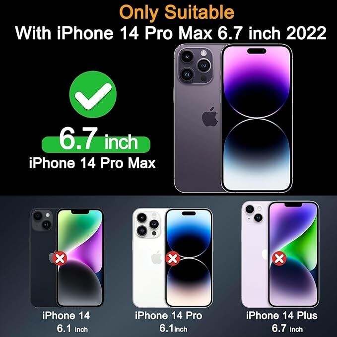 Apple iPhone 14 Pro Max 3 Pack Screen Tempered Glass Protector