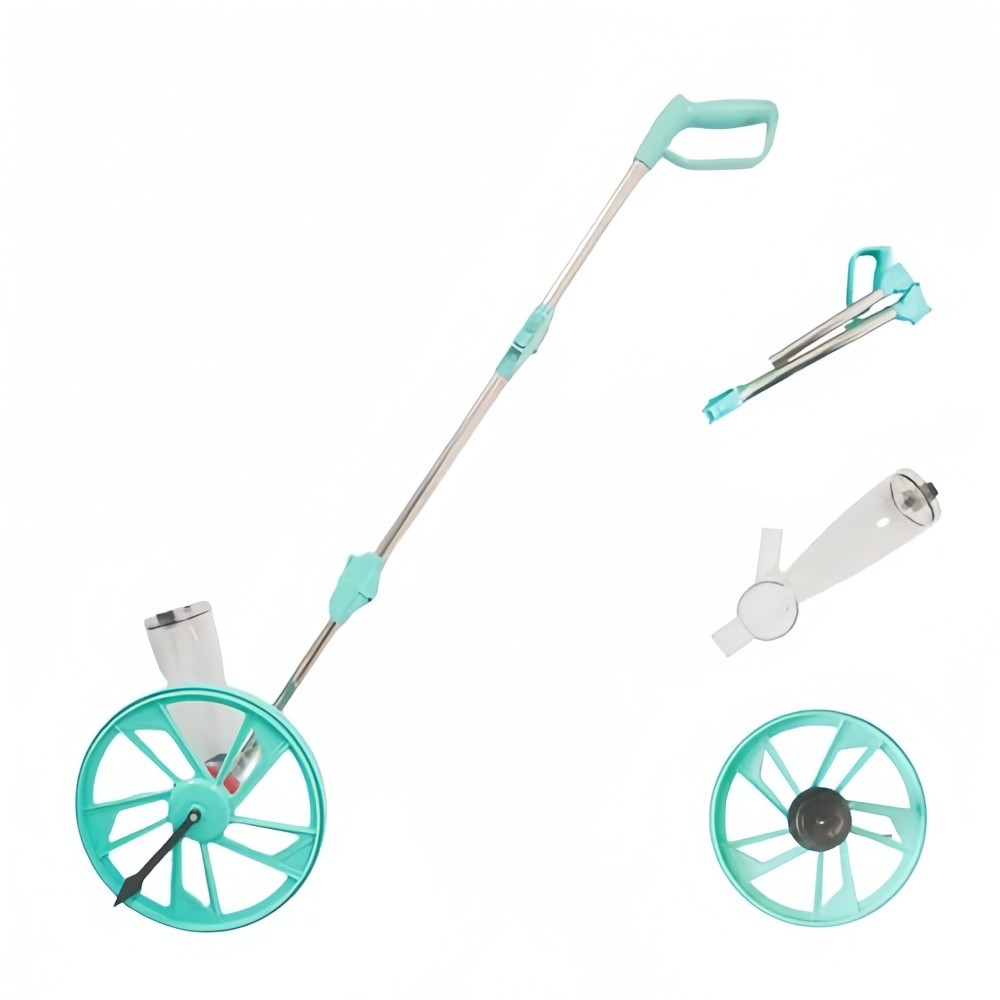 Portable Dry Line Marking Machine Semi-Automatic Ball Field Chalker & Wheels"