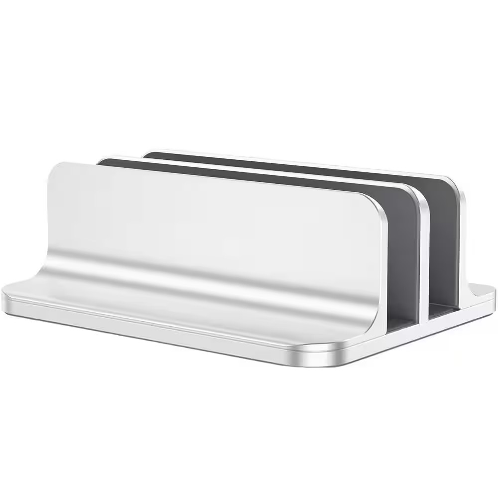 Updated Double Vertical Laptop Stand Adjustable Dock Holder for Macbook Surface
