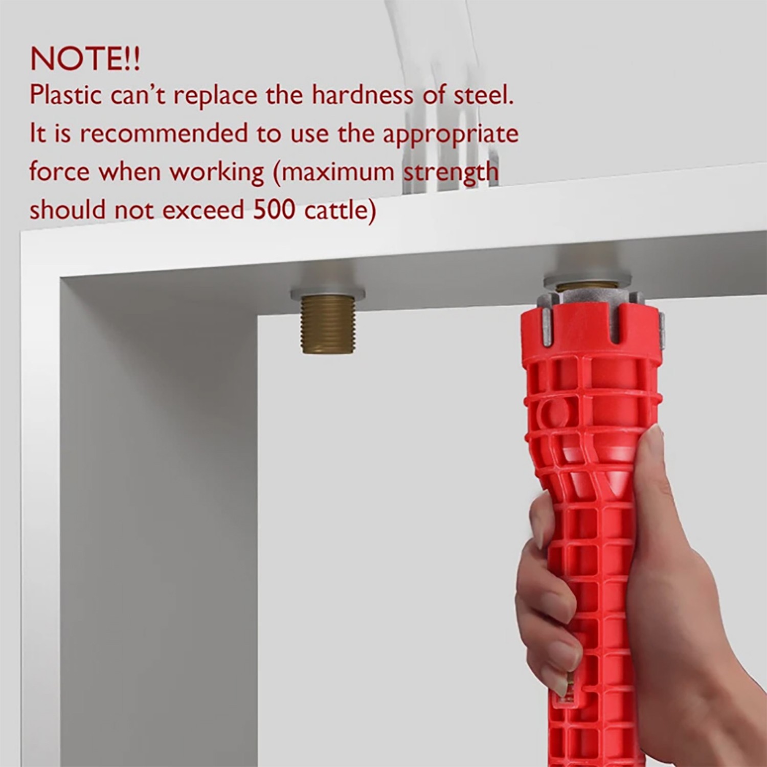 Faucet Sink Installer 8 in 1 Multi Tool Pipe Wrench Plumbing for Kitchen Bathroo